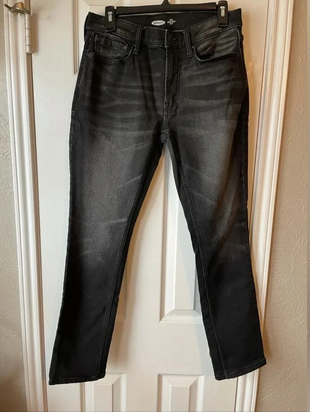 Old Navy Black Slim Stretch Skinny Jeans Built-In Tough 24/7 size 30 x 30 - Picture 1 of 2